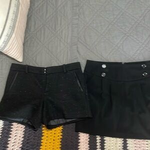 Shorts and Skirt Bundle Fits 27” Waist Black NWOT. Wool. Winter wear